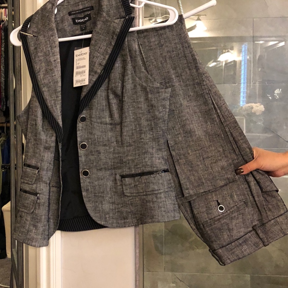 Vest style Bebe pant suit